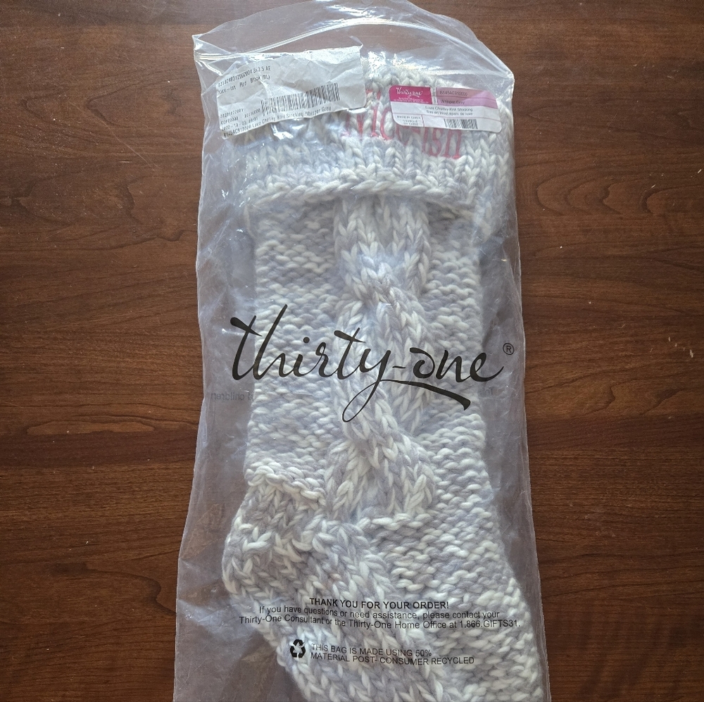 Thirty-One Knit Stocking